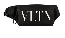 VLTN Rockstud Belt Bag, Leather, Black, MII, DB, 3*